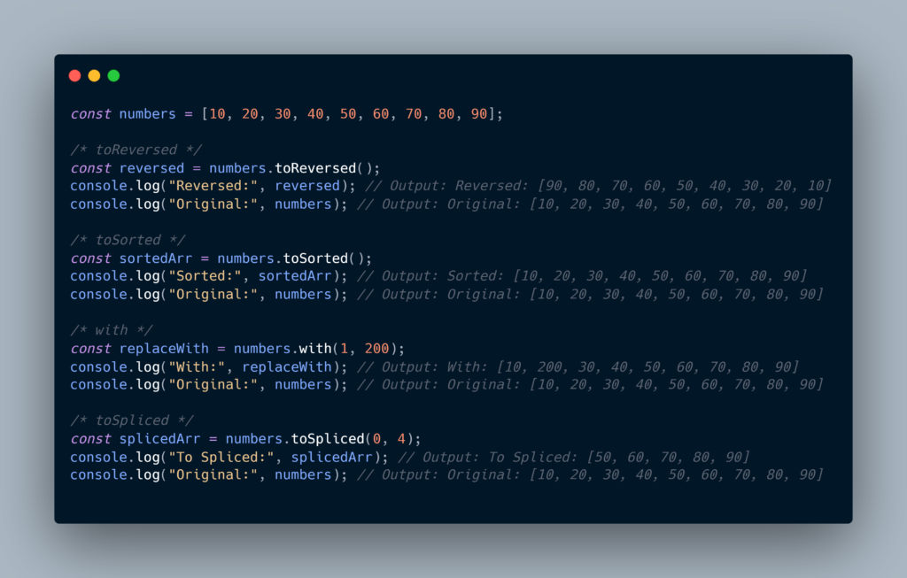 ES2023: Array methods