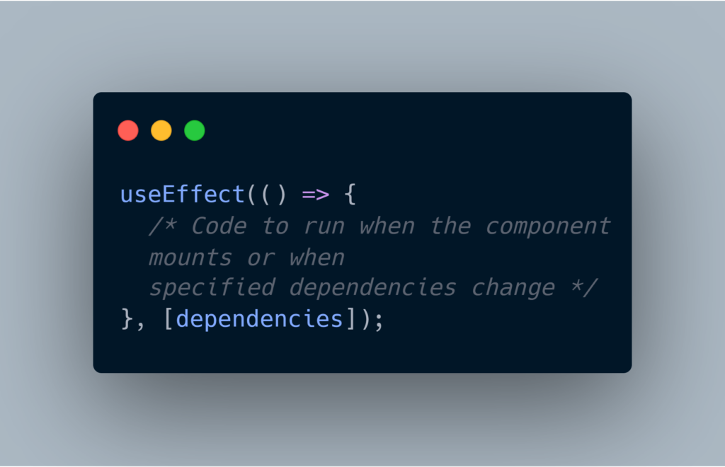 useEffect syntax